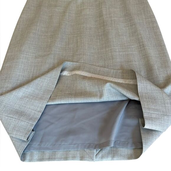 J Crew Wool Dress Gray Knee Length Draped Neck Womens Size 12 - Picture 5 of 8